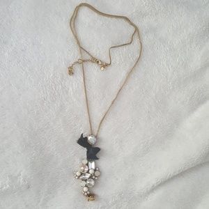 Jcrew long necklace with bow